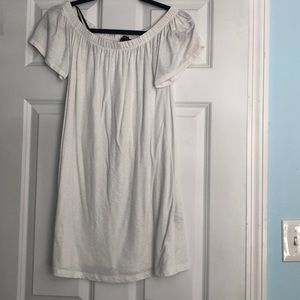 Sheer off the shoulder dress